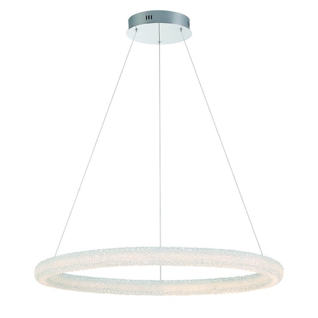 Sassi Trasitional LED Indoor Chandelier, 1-Light, Tiered, Dimmable, Chrome